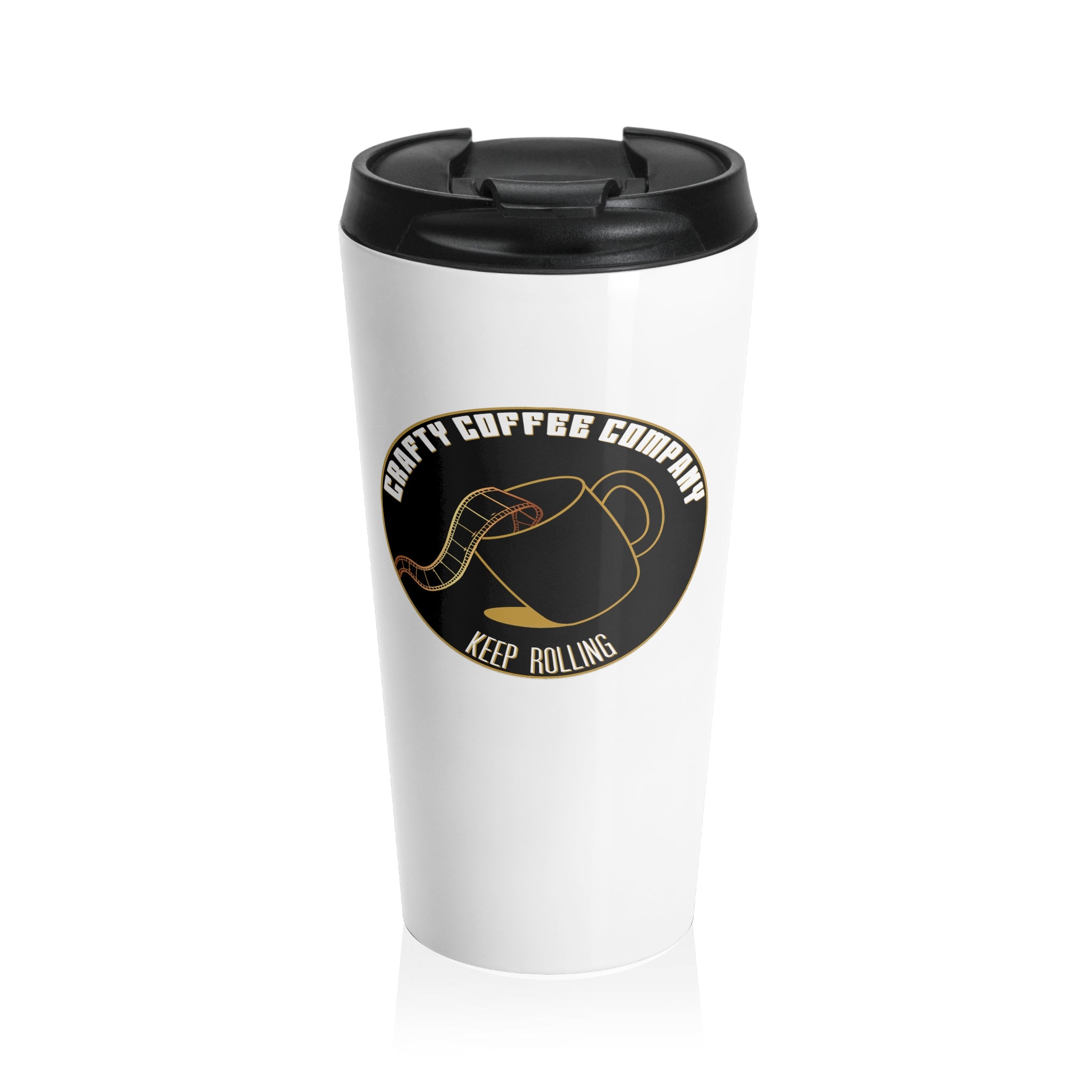 Crafty Coffee Company  Stainless Steel Travel Mug (15oz)